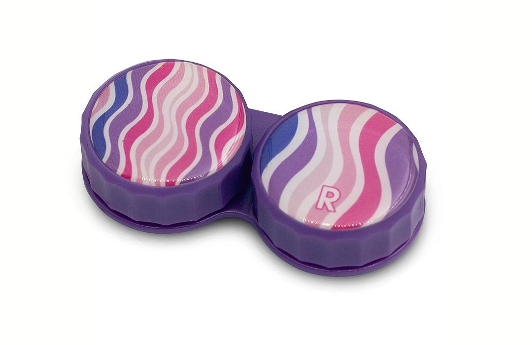 Puzdro na šošovky - Ružové prúžky